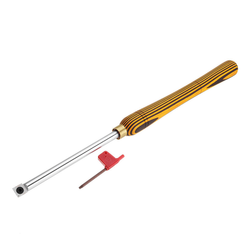 Tipped Wood Turning Chisel Diamond Round Square Insert Lathe Tool Set Handheld