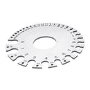 Machifit 0-36 0.007-0.3125 Stainless Steel Wire Gauge Round AWG SWG Thickness Measuring Wire Gage