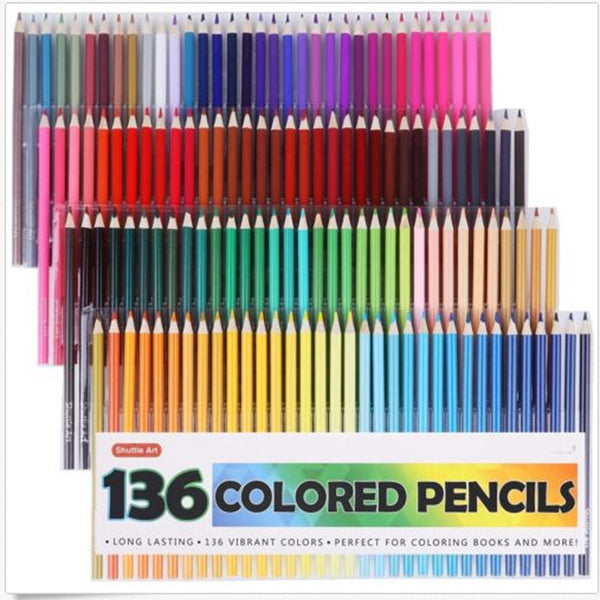 120/136/160 Colors Pencils Set Professional Artist Painting Pencil For Drawing Sketch Art Stationery