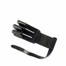 Huwairen 3 Tips Archery Finger Gloves Leather Glove Guard Archery Protector Release Archery Gloves Shooting Hunting Accessories-Black