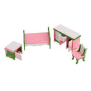 Dollhouse Play Set Wooden Furniture Miniature Accessories Children's DIY Blocks Decorations