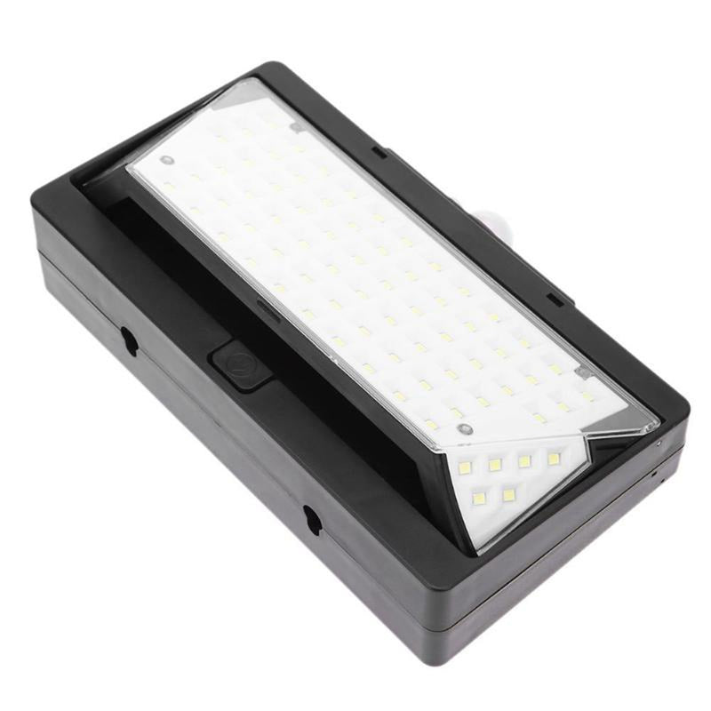 Solar Powered 78 LED PIR Motion Sensor Waterproof Wall Light Outdoor Garden Emergency Security Lamp
