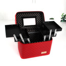 Double-Layer Makeup Cosmetic Kit Case Carry Bag Storage Box Handle Travel Organizer