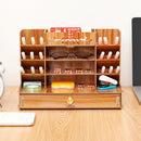 Creative Desk Stationery Box Rack Container Pencil Pen Holder Storage Multifunctional Home/Office Desktop Display DIY Organizer