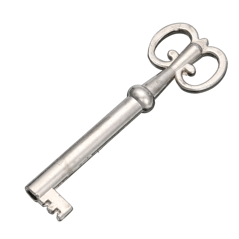 Cabinet Door Furniture Decorative Hardware Latch Hasp Pull Handles Key Curio Grandfather Clock Lock