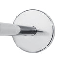 Punch-free Shower Bath Curtain Rod Telescopic Curved Pole Rod Spring w/ 12 Hooks