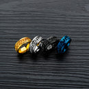 Trendy Hip Hop Titanium Steel Chain Personality Male Single Ring
