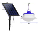 Portable Solar Panel Power LED Light Sensor Camping Lantern Outdoor Tent Fishing Hanging Emergency Lamp