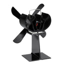 4 Blade Stove Fan Wood Stove Fan Fireplace Fan Heat Powered Eco-Friendly for Wood Log Burner Fireplace
