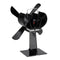 4 Blade Stove Fan Wood Stove Fan Fireplace Fan Heat Powered Eco-Friendly for Wood Log Burner Fireplace