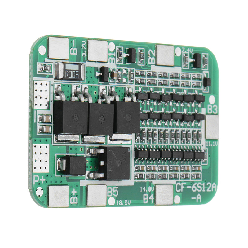 5pcs DC 24V 15A 6S PCB BMS Protection Board For Solar 18650 Li-ion Lithium Battery Module With Cell