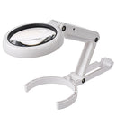 5x 10x USB 8 LED Lights Handheld Stand Desktop Reading Magnifier