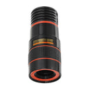 Apexel CL-19B85 4 in 1 8X Telescope Zoom Fisheye Wide Angle Macro Lens for Mobile Phone Tablet