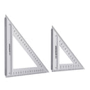 Drillpro 120/180mm Metric Triangle Angle Ruler Stainless Steel Woodworking Square Layout Tool
