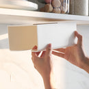 KCASA Japanese Style Portable Traceless Toilet Paper Holder Household Tissue Box Plastic Toilet Towel Holder-White