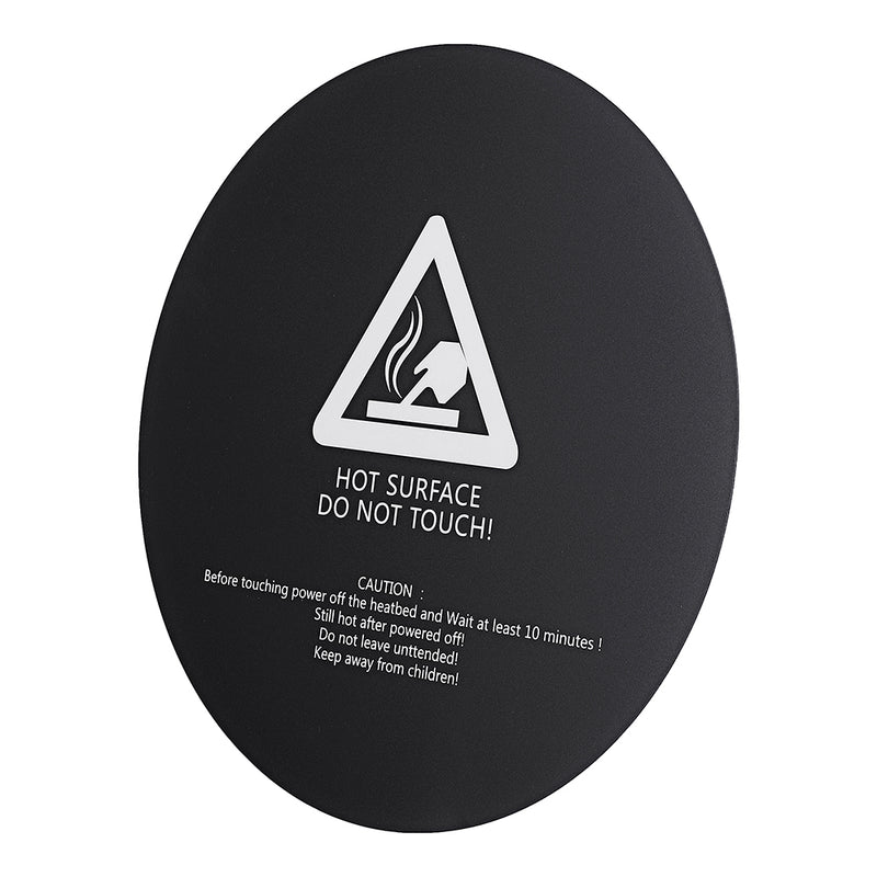 300*300mm Round Scrub Heated Bed Platform Sticker with Adhesive Backing For 3D Printer