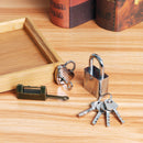Montessori Locks and Keys with Bamboo Tray Practical Life Material Educational Toys for Children Preschool Learning Materials
