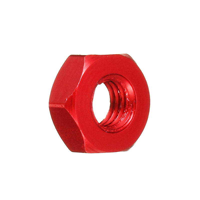 Suleve M3AN9 10pcs M3 Aluminum Alloy Hexagonal Hex Nut Lock Nut Multicolor