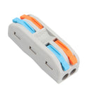 20Pcs PCT-2 2Pin Colorful Docking Connector Electrical Connectors Wire Terminal Block Universal Electrical Cable Wire Connector