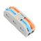 20Pcs PCT-2 2Pin Colorful Docking Connector Electrical Connectors Wire Terminal Block Universal Electrical Cable Wire Connector