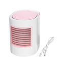 5V 3 Speeds Portable Air Cooler USB Oval Air Conditioner Fan Mini Water Cooling Fan Conditioner