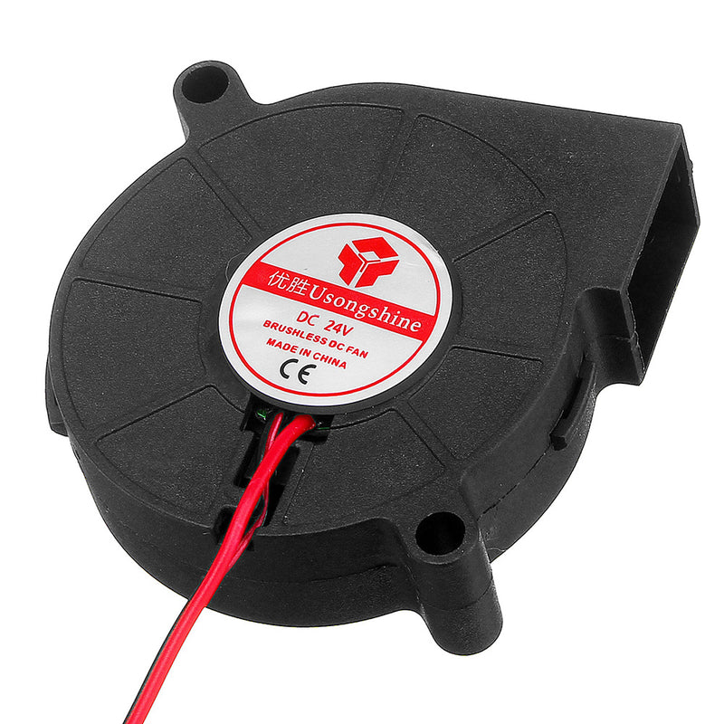 12pcs 24V 0.15A 5015 Sleeve Bearing Brushless Turbo Cooling Fan with 2Pin XH2.54 Wire for 3D Printer