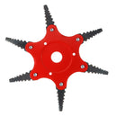 6 Steel Blades Grass Trimmer Head Garden Lawn Mower Head Brush Cutter Razor Tool