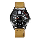 GAIETY G002 Fashionable Black Case Men Wrist Watch Business Style Quartz Watch