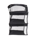 3 Layers Portable Travel Storage Baskets Bag Hook Hanging Nylon Mesh Bag Storage Organizer