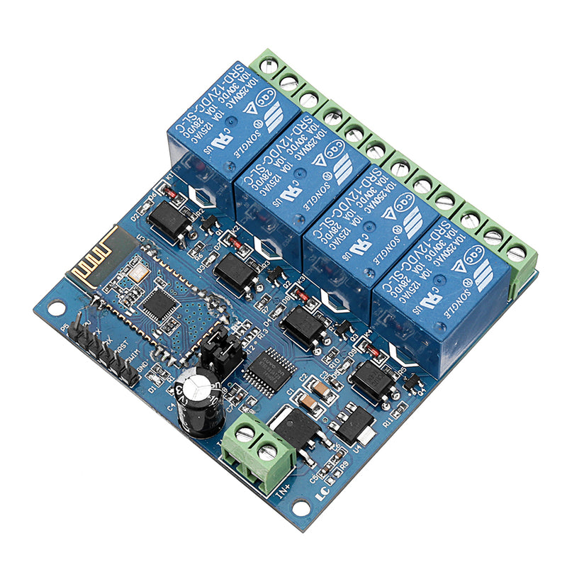 DC12V 4-Channel Android Mobile bluetooth Relay Module