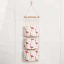 3 Grids Wall Hanging Storage Bag Organizer Toys Container Decor Pocket Pouch Desktop Organizer