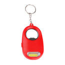 WY8405 COB Multifunctional Mini LED Flashlight Bottle Bear Opener Keychain Key Ring