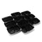 10Pcs Meal Prep Containers Plastic Kitchen Food Storage Reusable Microwavable Lunch Box