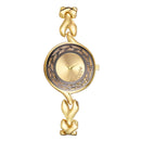 Fashion Leaf Design Hollow Stainless Steel Strap Ladies Dress Women Quartz Watch