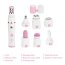 KEMEI KM-2189 7 In 1 Rechargeable Wet Dry Epilator Shaver Nose Hair Trimmer Massager Hair Removal 100-240V