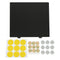 Black 300x300mm Double Texture PEI Powder Steel Plate with 9 Magnetic Block for 3D Printer