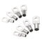 60Pcs Silver SC Bare Terminals lug Tinned Copper Tube Lug Ring Seal Battery Wire Connector Bare Cable Crimped/Soldered Terminal Kit