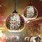 Creative 3D Color Glass Ball Ceiling Light Chandelier Restaurant  Light Fixture Home Bar Decor
