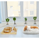 Realistic Sleeping Cat Plush Lifelike Figurine Animal Simulated Model Toys