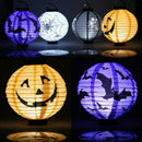 Halloween LED Paper Lantern Pumpkin Spider Bat Lights Hanging Lamp Props Decoration Party Supplies