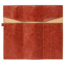 Vintage Retro Luxury Roll Leather Make Up Cosmetic Pen Pencil Case Pouch Purse Bag for School