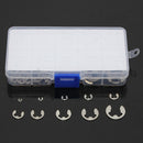 120 Pcs Stainless Steel E-Clip Assortment Kit