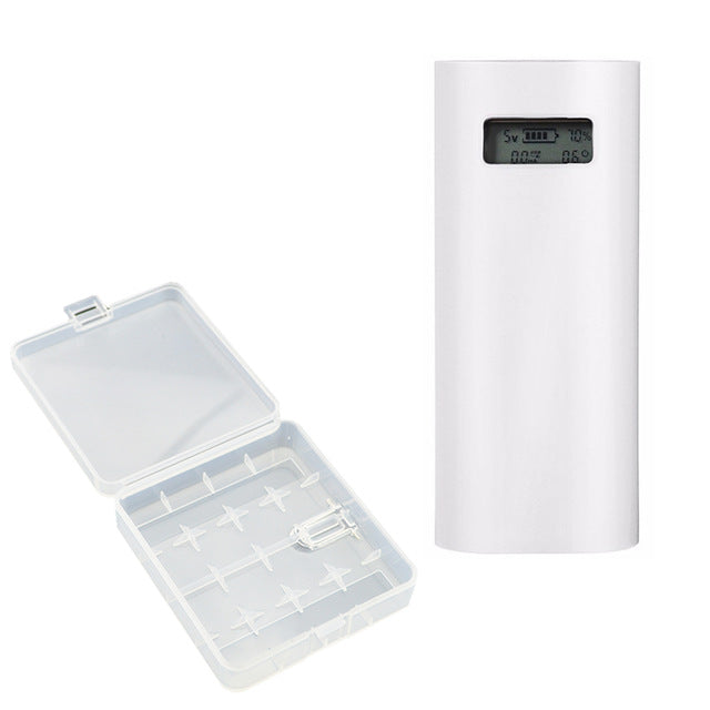 Soshine E4S LCD Display 2 Slot 18650 Li-ion Battery USB Battery Charger Power Bank for Mobile Phone