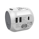 M168-7 30W PD Fast Charge Universal Conversion Plug Travel Adapter EU / US / UK / Au Standard Conversion Socket Adapter Switch