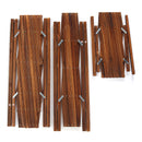 Folding Wood Baby Gate Fence Safety Protection Pet Dog Barrier Standing Door