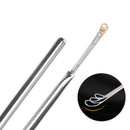Y.F.M 13.6cm Stainless Steel Silver Three Links Clear Earwax Ear Spoon Tool
