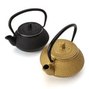 300ml Black/Gold Cast Iron Kettle Japanese Style Teapot with Strainer Tea Pot