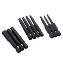 Drillpro 10Pcs 5/64-5/16 Hex Head Magnetic Screwdriver Bit Set 50mm Length Hex Screwdriver Bit