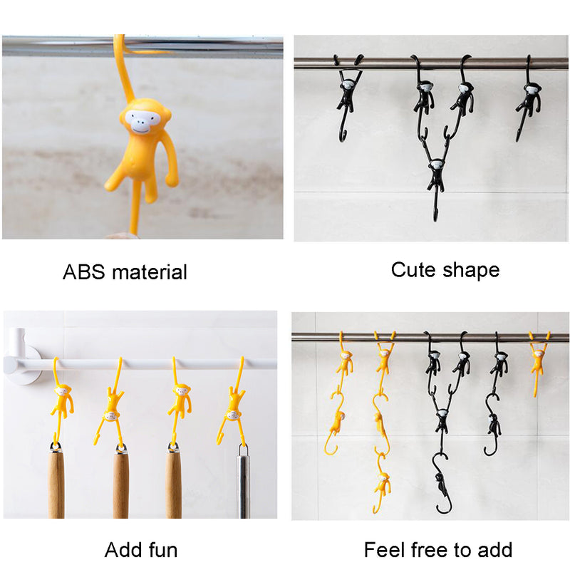 1Pcs Monkey Hand Hanging Hook Holder Kitchen Bathroom Tie Towel Hanger Wall Rack