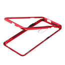 Bakeey 360 Magnetic Adsorption Metal Tempered Glass Flip Protective Case for OnePlus 7 PRO